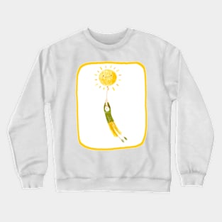 Rising Sun Baloon Boy Crewneck Sweatshirt